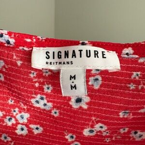 Signature Studio Red Floral Blouse